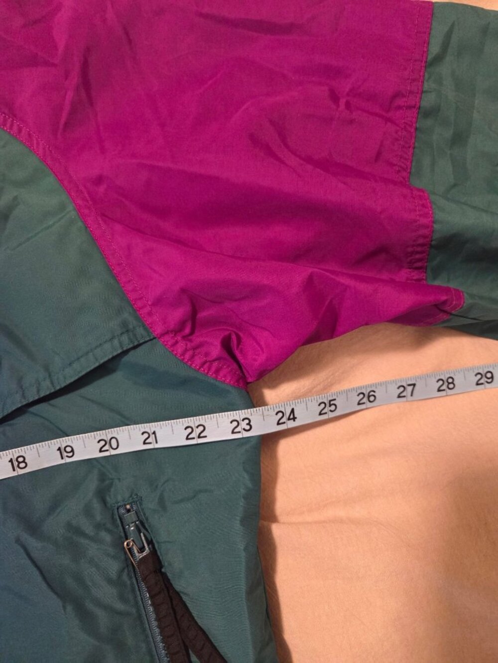 VTG 90's Columbia Womens Ski Jacket M Powder Keg Teal Purple Retro Colorblock - Picture 5 of 12
